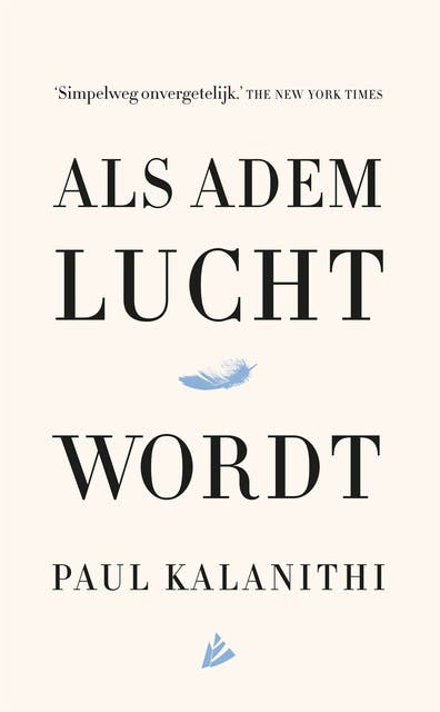 Als adem lucht wordt – omslag van het luisterboek van Paul Kalanithi
