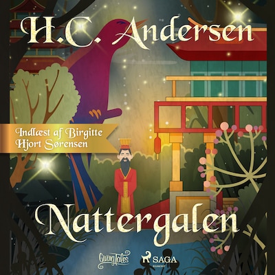 Nattergalen – omslag til lydbogen af H. C. Andersen