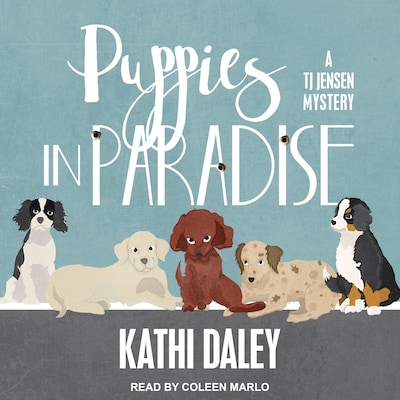 Puppies in Paradise – omslag til lydbogen af Kathi Daley