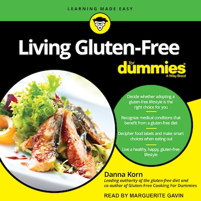 Living Gluten-Free For Dummies – omslag til lydbogen af Danna Korn