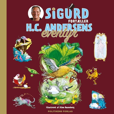 Sigurd fortæller H.C. Andersens eventyr – omslag til lydbogen af Sigurd Barrett