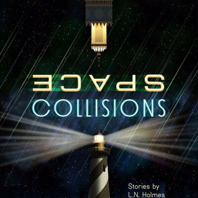 Space, Collisions – omslag til lydbogen af L. N. Holmes