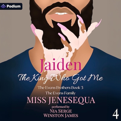 Jaiden, the King Who Got Me – omslag til lydbogen af Miss Jenesequa