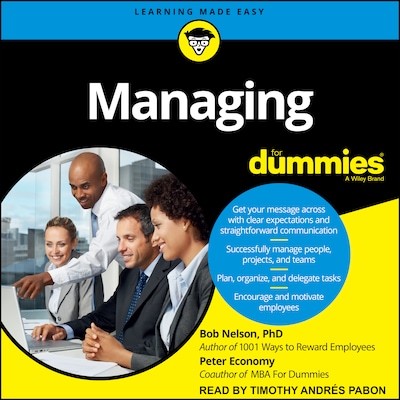 Managing For Dummies – omslag til lydbogen af Bob Nelson, PhD, Peter Economy