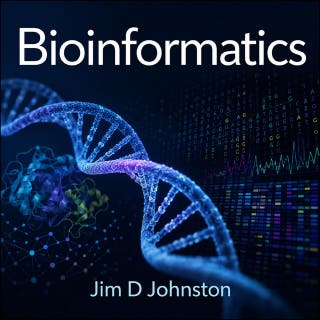 Bioinformatics – omslag till ljudboken av Jim D Johnston
