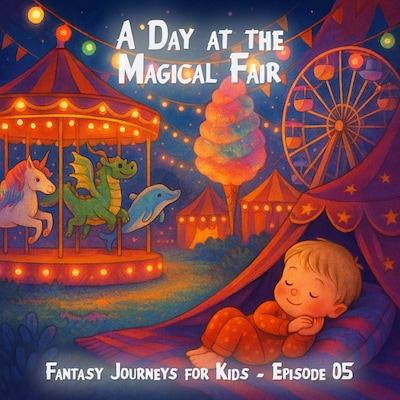 Fantasy Journeys for Kids, Episode 5: A Day at the Magical Fair (ungekürzt) – omslag til lydbogen af Claudia Schröder