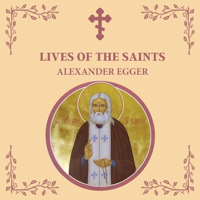 Lives of the Saints – omslag til lydbogen af Alexander Egger