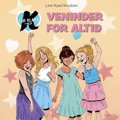 K for Klara - Veninder for altid – omslag til lydbogen af Line Kyed Knudsen