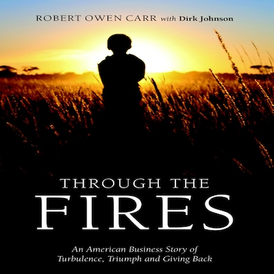 Through the Fires – omslag til lydbogen af Robert Owen Carr