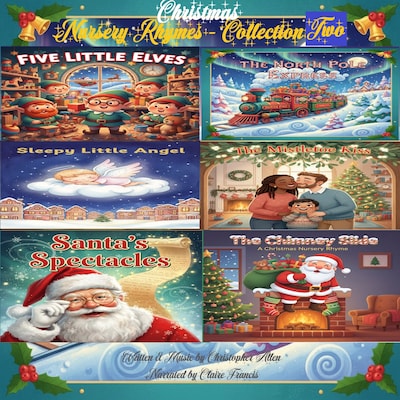 Christmas Nursery Rhymes - Collection Two – omslag til lydbogen af AI Voice Christopher Allen
