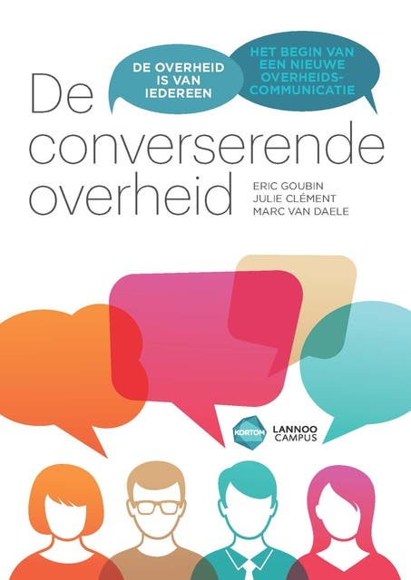 De converserende overheid: de overheid is van iedereen; het einde van de traditionele overheidscommunicatie – omslag van het luisterboek van Eric Goubin,Julie Clément,Marc van Daele