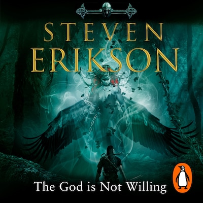 The God is Not Willing – omslag til lydbogen af Steven Erikson