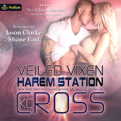 Veiled Vixen – omslag til lydbogen af KC Cross, JA Huss