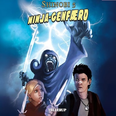 Shinobi #5: Ninja-genfærd – omslag til lydbogen af Lise Bidstrup