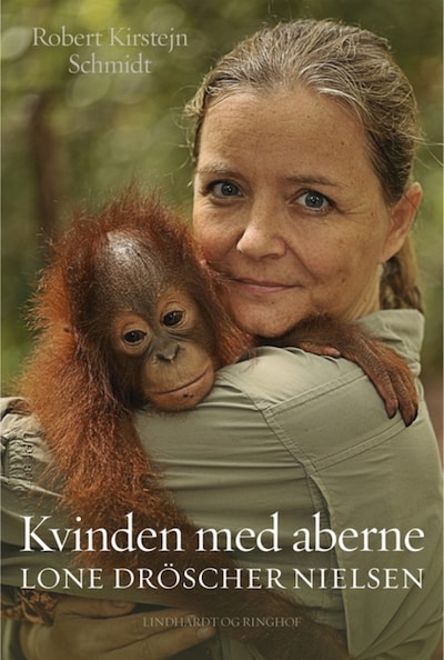 Kvinden med aberne - Lone Dröscher Nielsen – omslag til lydbogen af Lone Dröscher Nielsen, Robert Kirstejn Schmidt