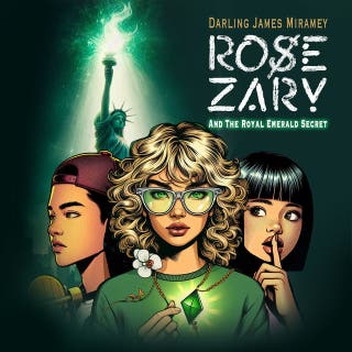 ROSE ZARY and the Royal Emerald Secret – omslag till ljudboken av Darling James MIramey