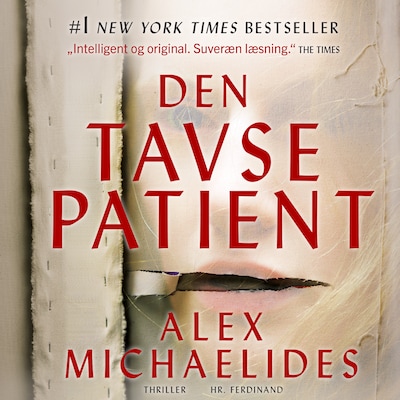 Den tavse patient – omslag til lydbogen af Alex Michaelides