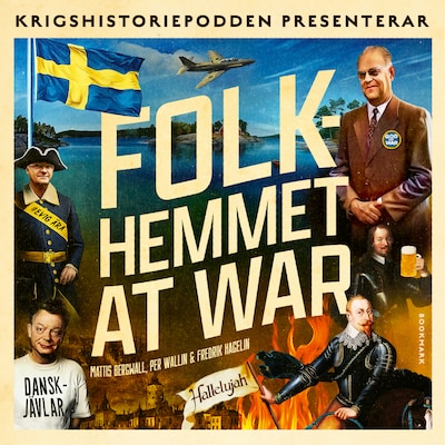 Folkhemmet at war – omslag till ljudboken av Fredrik Hagelin