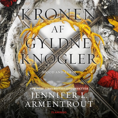 Kronen af gyldne knogler – omslag til lydbogen af Jennifer L. Armentrout