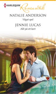 Vågat spel / Allt på ett kort – omslag till ljudboken av Jennie Lucas,Natalie Anderson