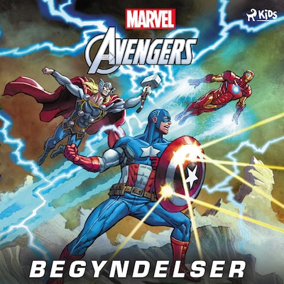 Avengers - Begyndelser – omslag til lydbogen af Marvel