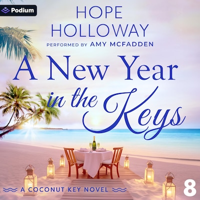 A New Year in the Keys – omslag til lydbogen af Hope Holloway