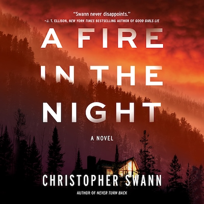 A Fire in the Night – omslag til lydbogen af Christopher Swann