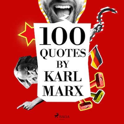 100 Quotes by Karl Marx – omslag til lydbogen af Karl Marx