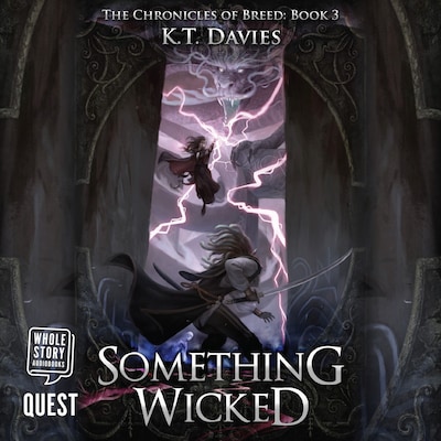 Something Wicked – omslag til lydbogen af K.T. Davies