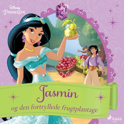 Jasmin og den fortryllede frugtplantage – omslag til lydbogen af Disney
