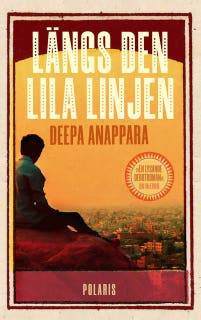 Längs den lila linjen – omslag till ljudboken av Deepa Anappara