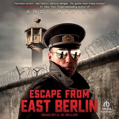 Escape From East Berlin – omslag til lydbogen af Andy Marino