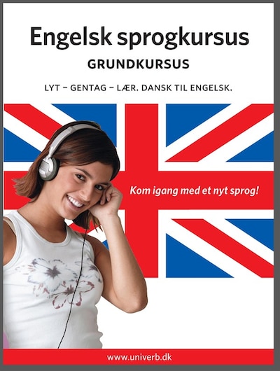 Engelsk sprogkursus Grundkursus – omslag til lydbogen af Univerb