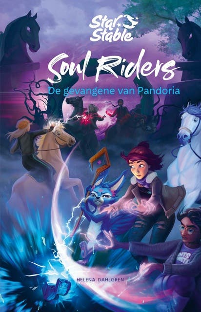 Soul Riders. De gevangene van ­Pandoria – omslag van het luisterboek van Helena Dahlgren