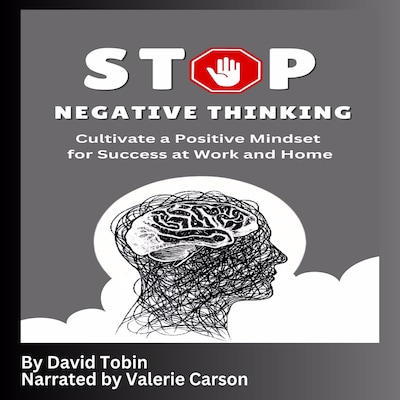 Stop Negative Thinking – omslag til lydbogen af David Tobin