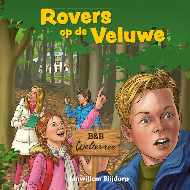 Rovers op de Veluwe – omslag van het luisterboek van Janwillem Blijdorp