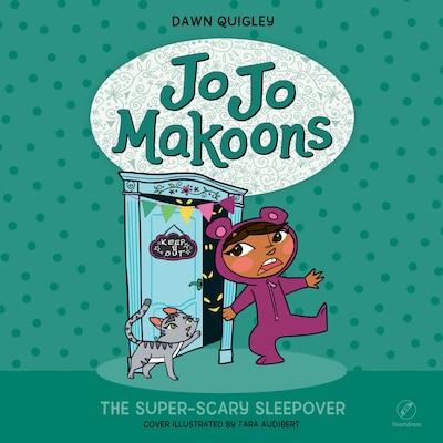 Jo Jo Makoons: The Super-Scary Sleepover – okładka audiobooka, autor Dawn Quigley