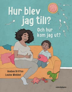 Hur blev jag till? Och hur kom jag ut? – omslag till ljudboken av Asabea Britton