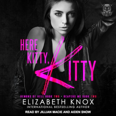 Here Kitty, Kitty – omslag til lydbogen af Elizabeth Knox