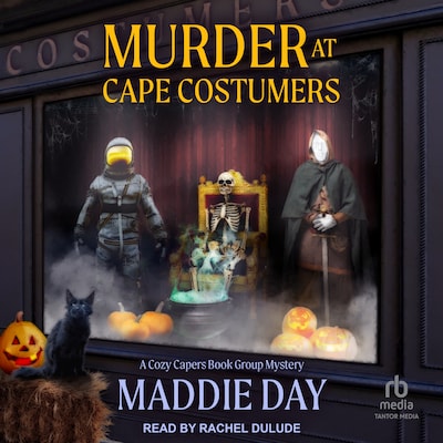 Murder at Cape Costumers – omslag til lydbogen af Maddie Day