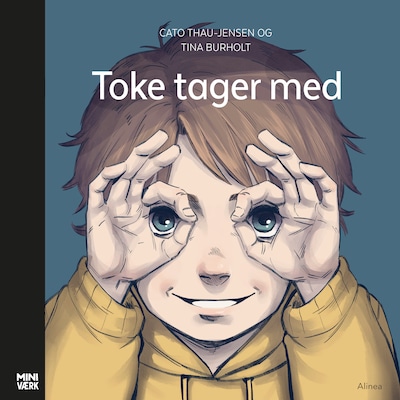 Toke tager med – omslag til lydbogen af Cato Thau Jensen