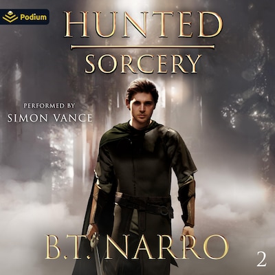 Hunted Sorcery – omslag til lydbogen af B.T. Narro