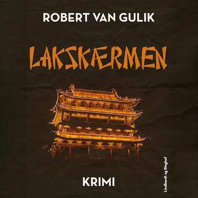 Lakskærmen – omslag til lydbogen af Robert van Gulik