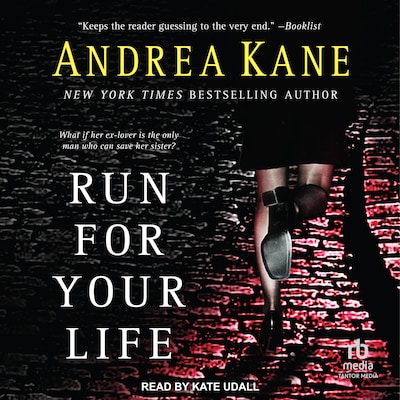 Run For Your Life – omslag til lydbogen af Andrea Kane