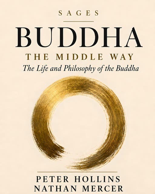 Buddha: The Middle Way and The Life and Philosophy of the Buddha – omslag til lydbogen af Peter Hollins, Nathan Mercer