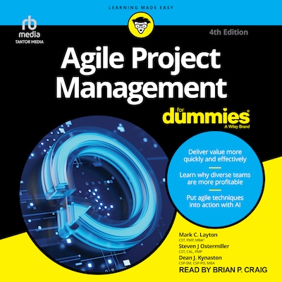 Agile Project Management For Dummies, 4th Edition – omslag til lydbogen af Mark C. Layton, Steven J. Ostermiller, Dean J. Kynaston