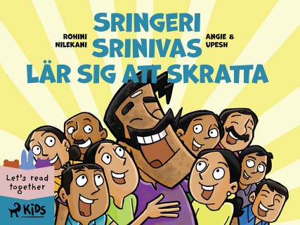 Sringeri Srinivas lär sig att skratta – omslag till ljudboken av Angie & Upesh,Rohini Nilekani