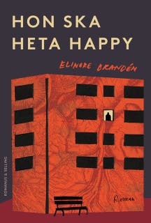 Hon ska heta Happy – omslag till ljudboken av Elinore Brandén