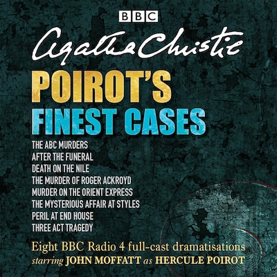 Poirot’s Finest Cases – omslag til lydbogen af Agatha Christie