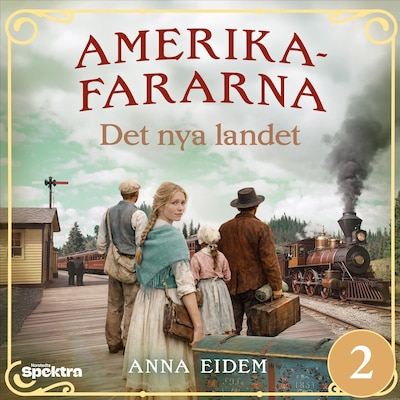 Det nya landet – omslag till ljudboken av Anna Eidem